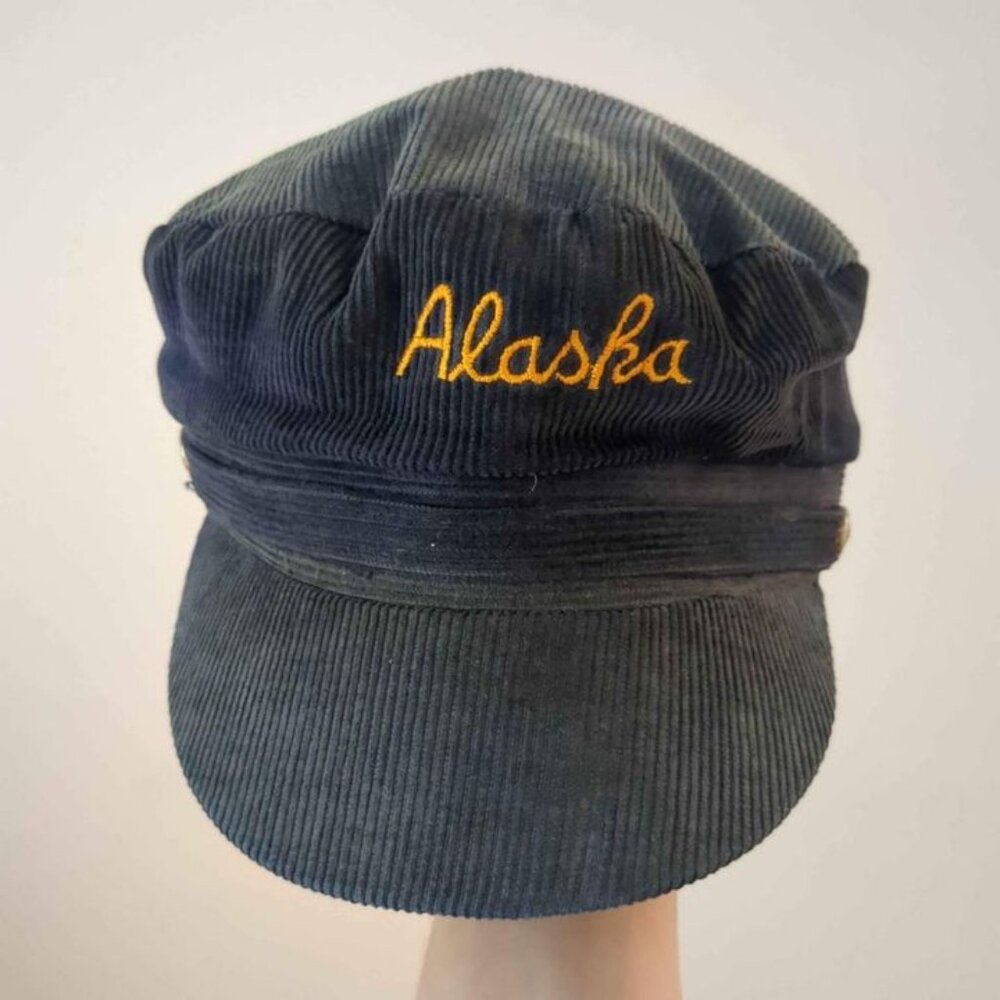 Vintage Corduroy Alaska Captain Hat